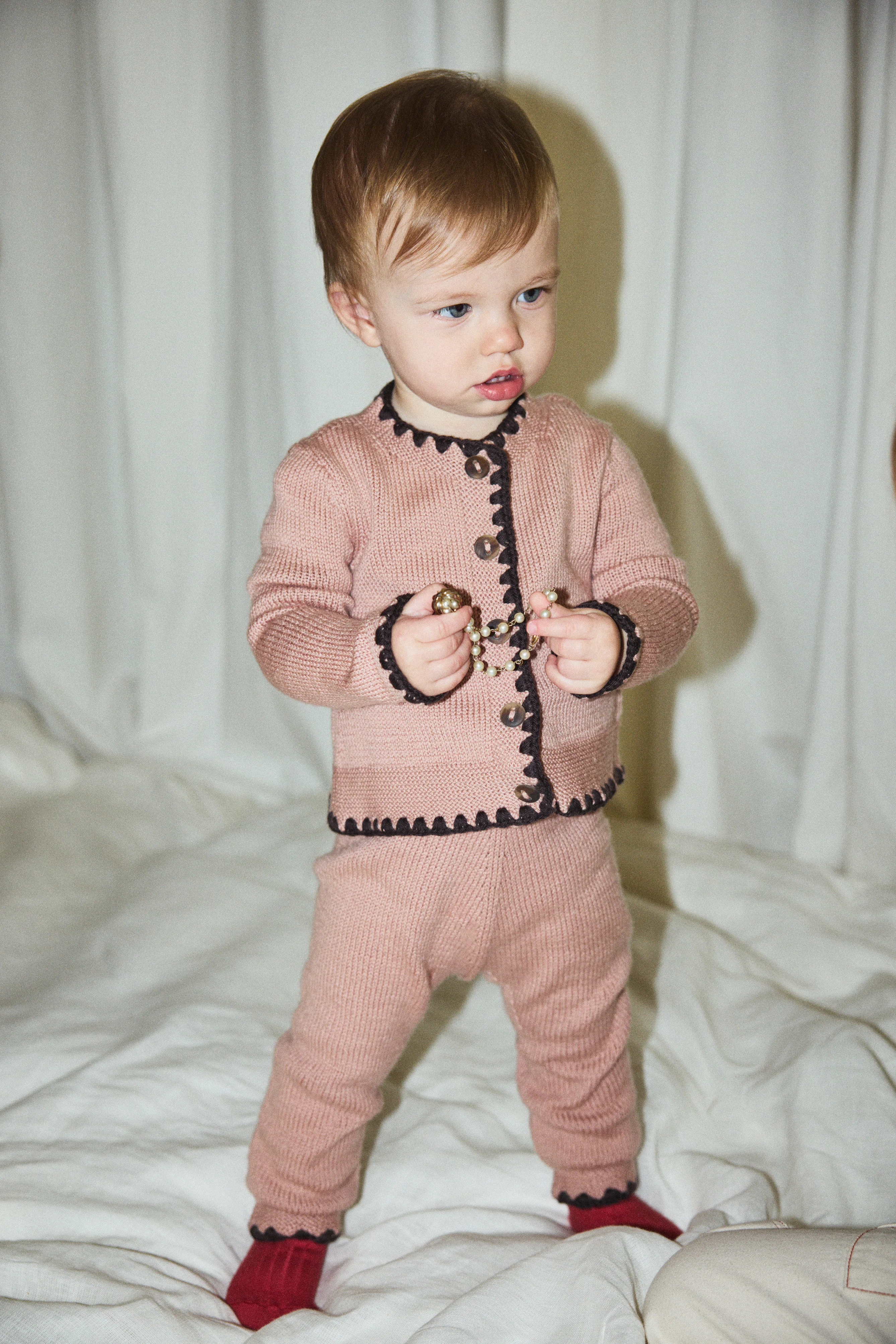 Baby Crochet Trim Snowy Day Legging - Image 3