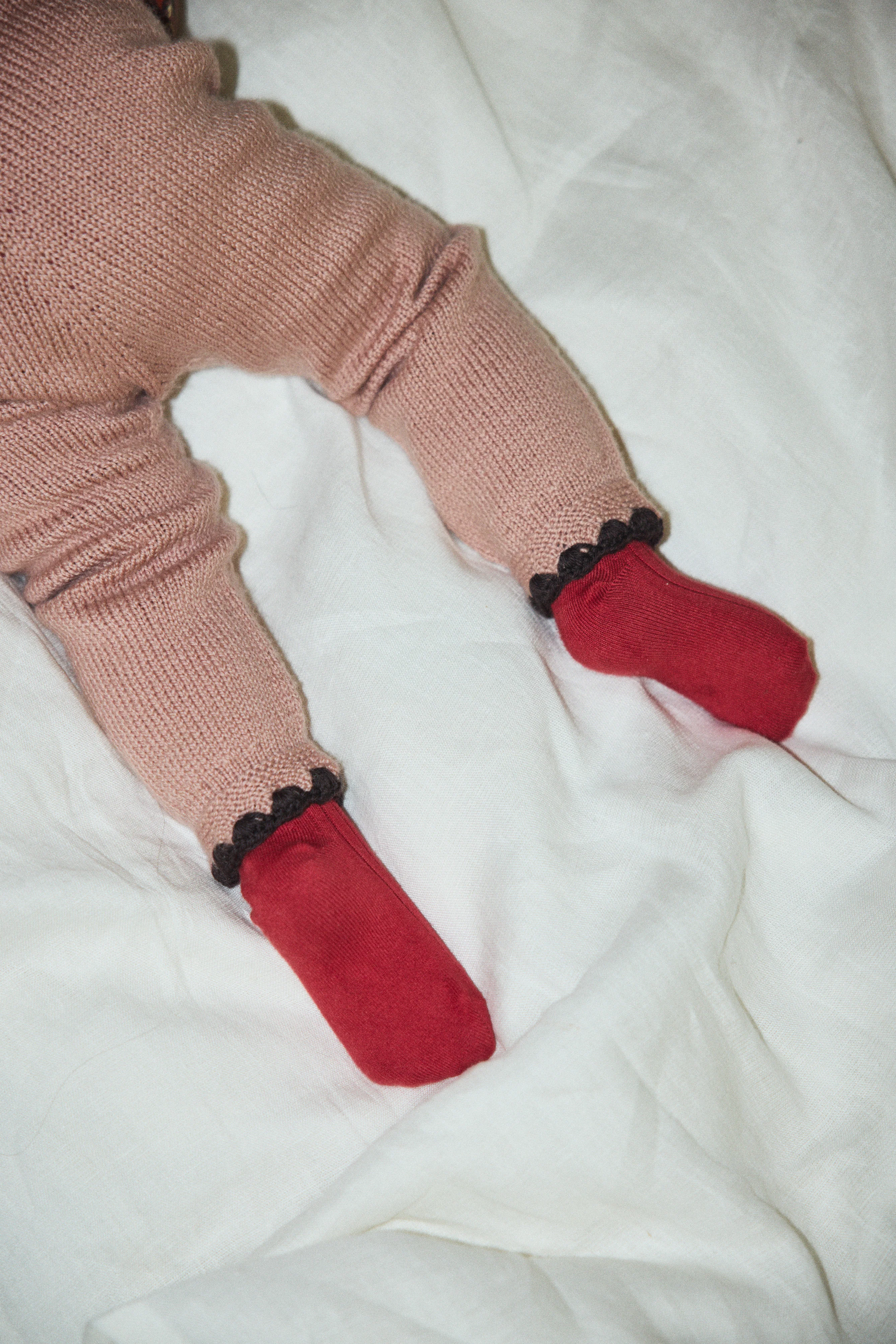 Baby Crochet Trim Snowy Day Legging - Image 5