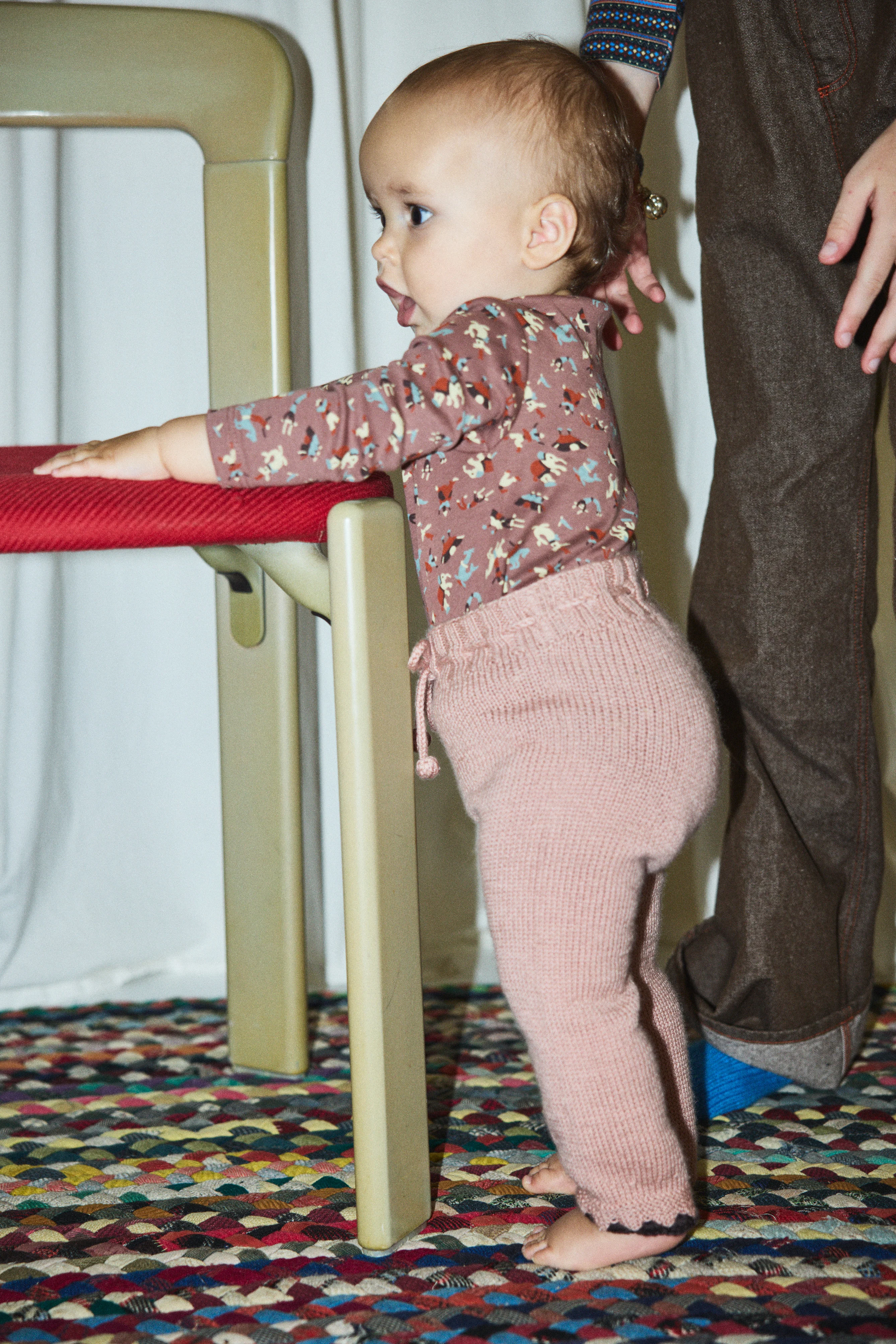 Baby Crochet Trim Snowy Day Legging - Image 6