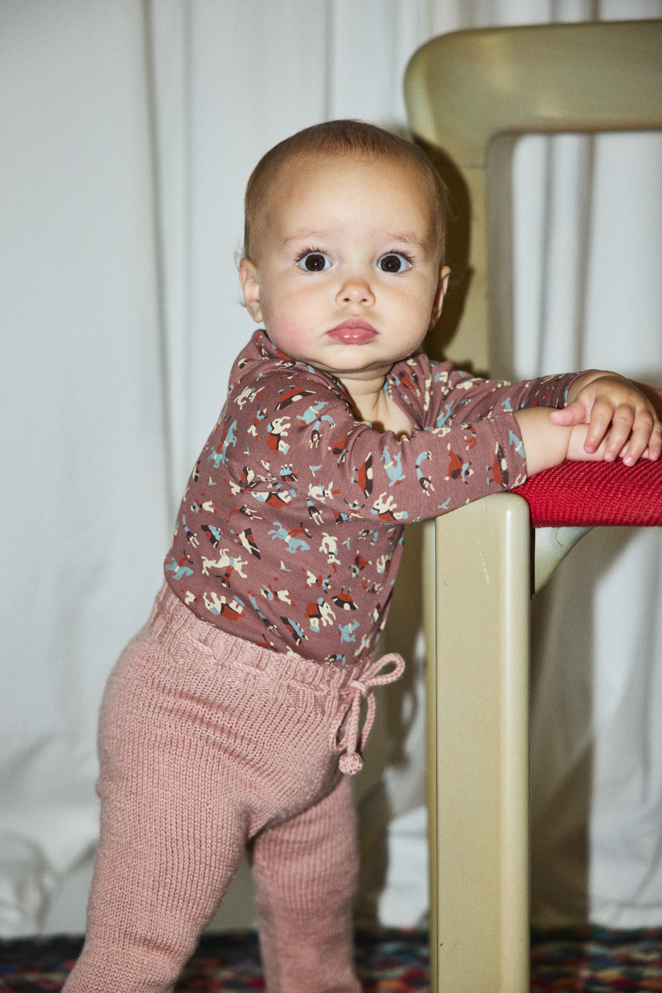 Baby Crochet Trim Snowy Day Legging - Image 8