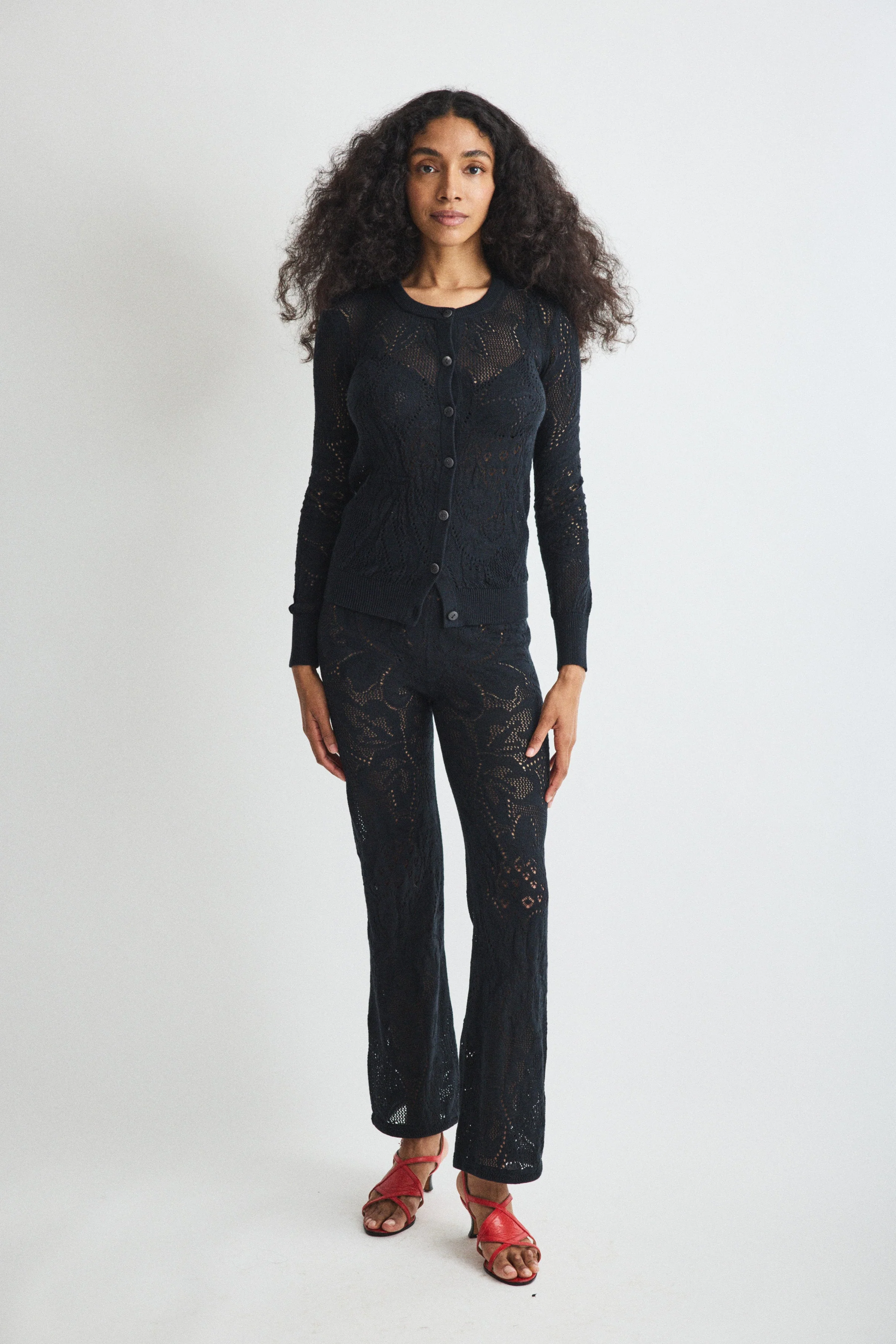 Lace Vignette Cardigan - Image 3